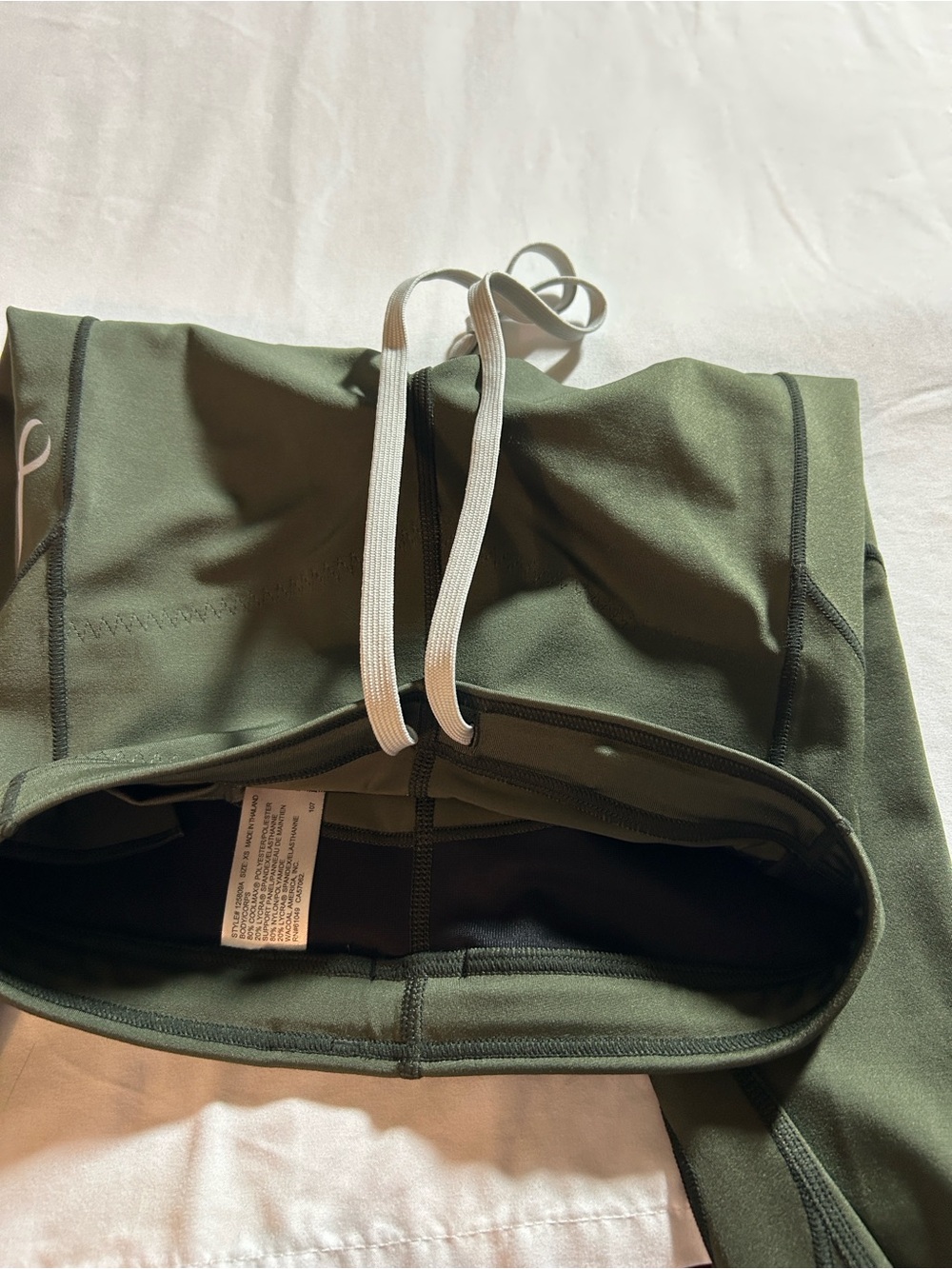 CW-X Compression Capri Leggings Olive Green Size XS - Picture 6 of 8